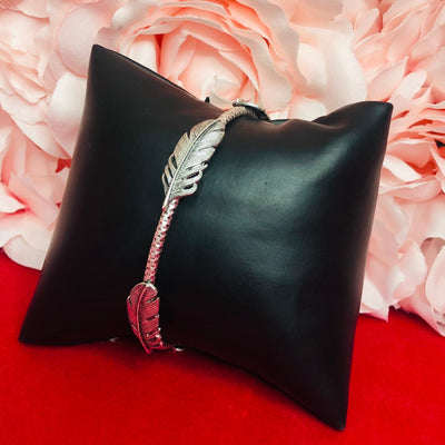 Feathered Bohemian Bangle Bracelet