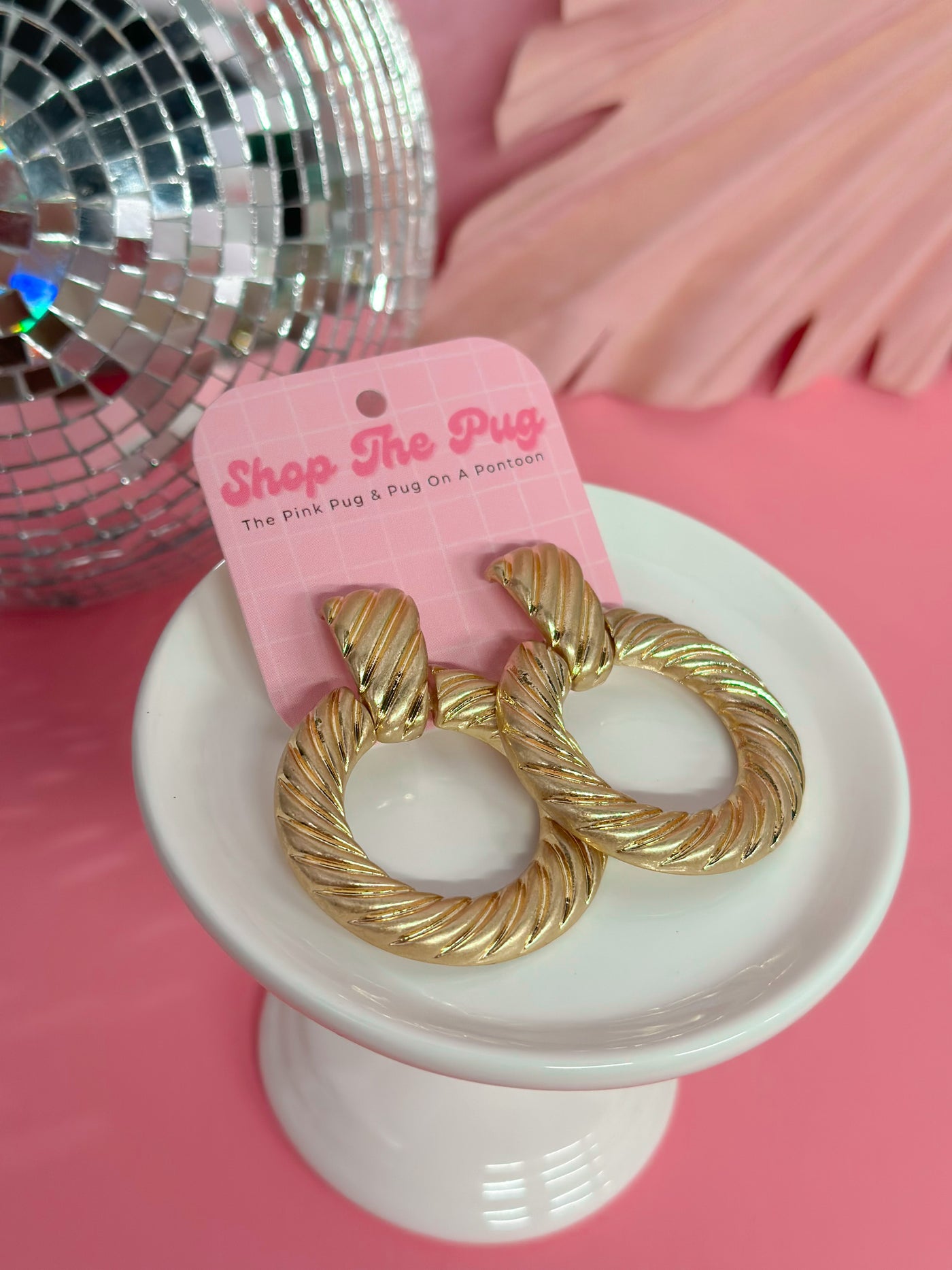 Kyra Twisted Gold Hoops
