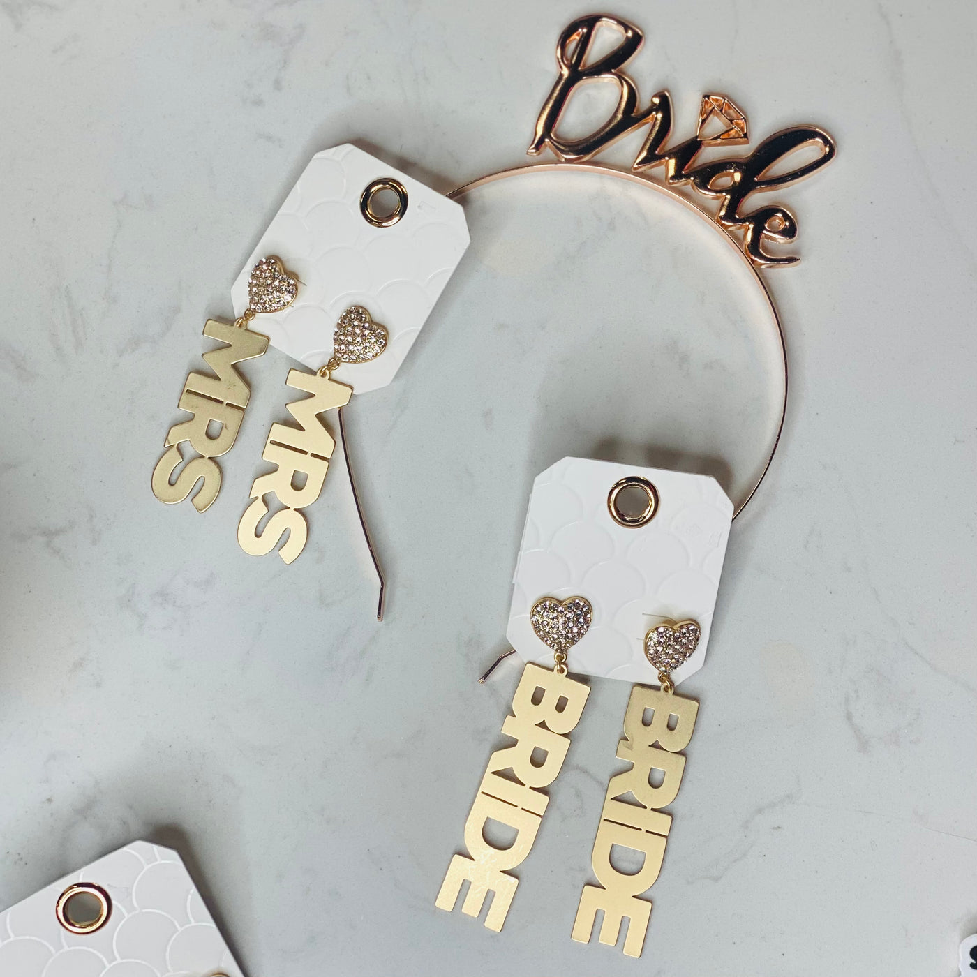 MRS Heart Earrings