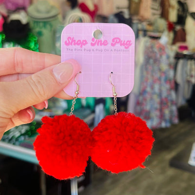Pom Earrings