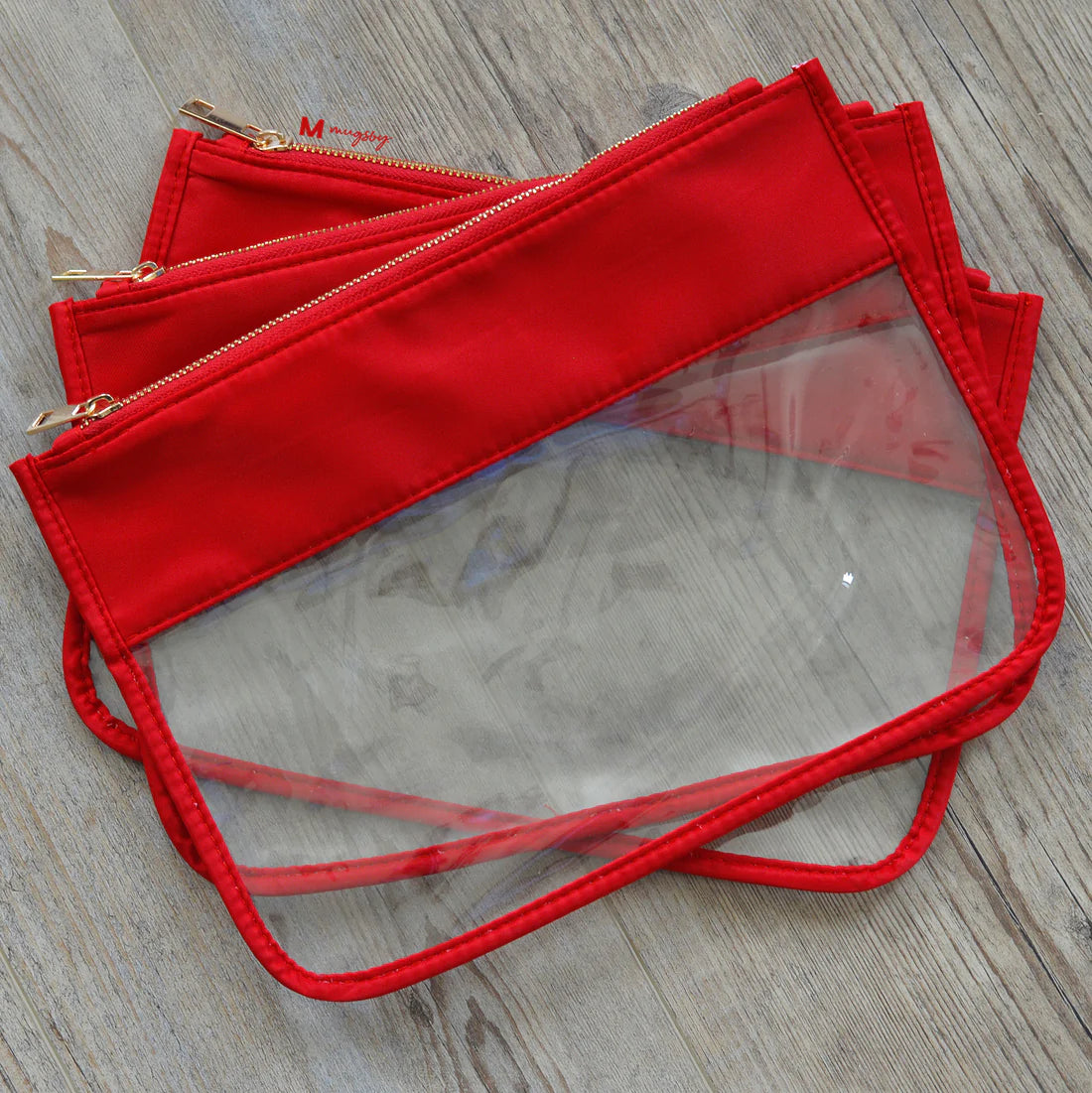 Ravishing Red Clear Bag