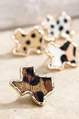 Dalmatian Texas Earrings